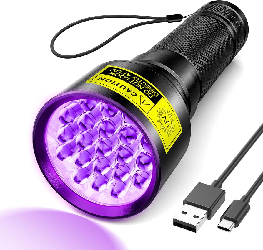 Linterna Ultravioleta con pantalla LED