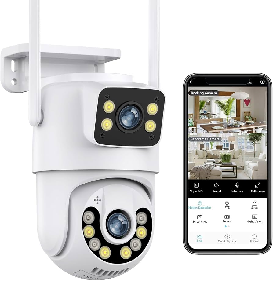 Wireless Cámara de seguridad HD Duel Lens
