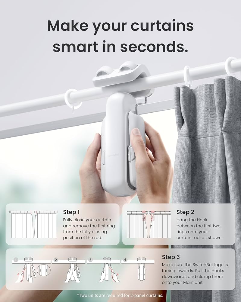 Cortinas motorizadas SwitchBot 2-Pack